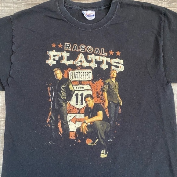 Rascal Flats 2011 Concert Tour Black Tshirt - Picture 2 of 7